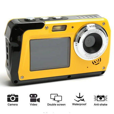 Professional 48MP Underwater Camera 16 Zoom Point Shoots Sports Waterproof Digital Camera HD 1080P Dual Screen Video Camcorder