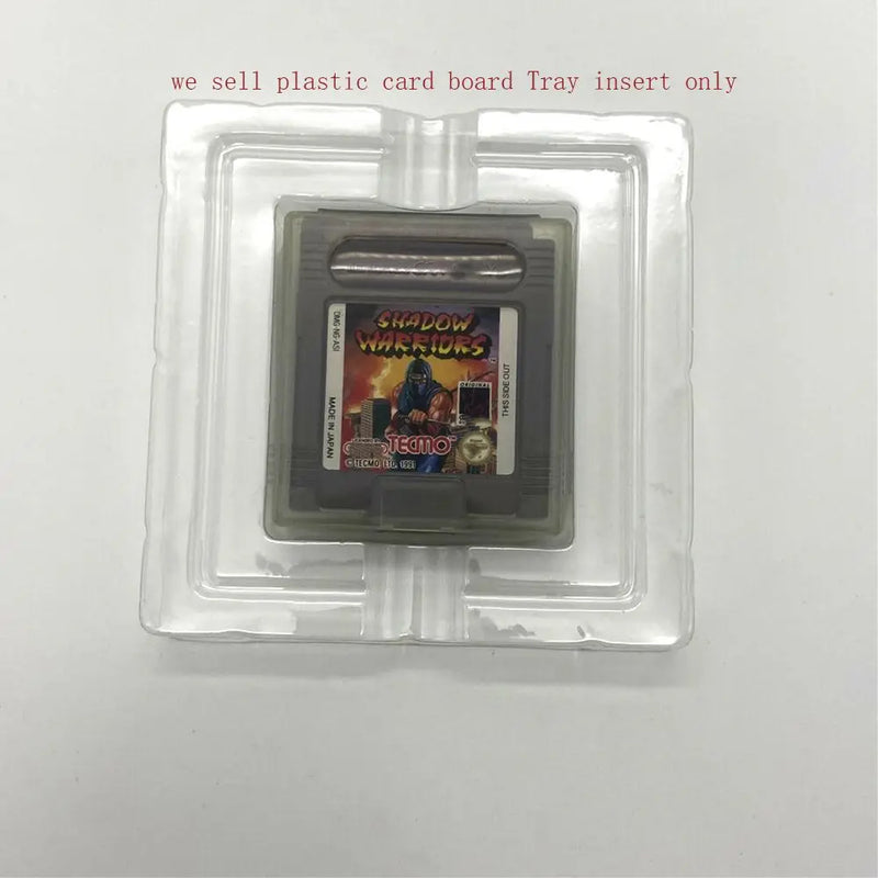 Clear Plastic Game Card Cartridge Cases Insert Inner Tray Inlay for US European version for gameboy GB/GBC