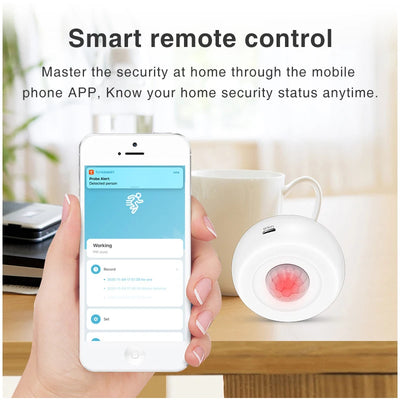 Tuya WiFi Motion PIR Sensor Detector USB charging WIFI Movement Sensor Smart Life APP Wireless Home Security System