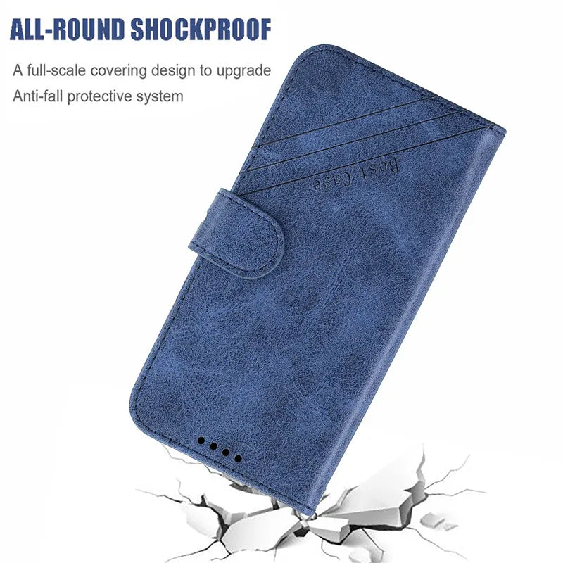 Huawei P Smart Case Leather Flip Case on sFor Coque Huawei P Smart Psmart FIG-LX1 Phone Case Fundas Luxury Magnetic Wallet Cover