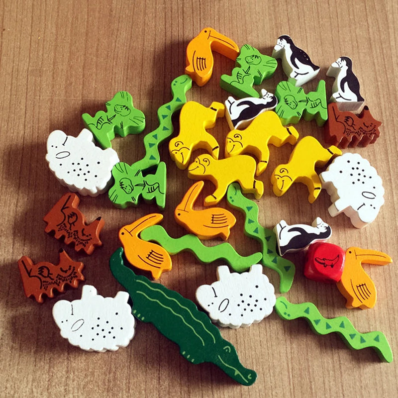 Family Game Board Games For Kids Animal Upon Animals Dobble Stacking Children Party Games New