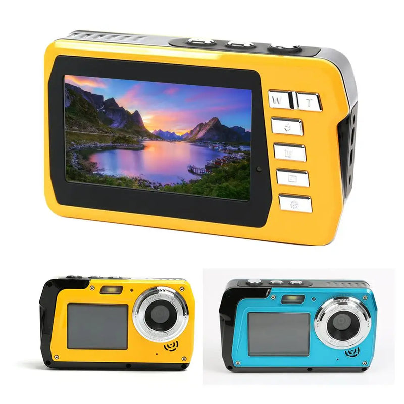 Professional 48MP Underwater Camera 16 Zoom Point Shoots Sports Waterproof Digital Camera HD 1080P Dual Screen Video Camcorder