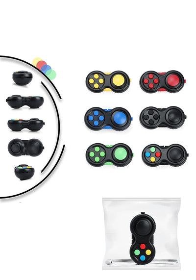 New Premium Quality Fidget Controller Pad Game Focus Toy Smooth ABS Plastic Stress Relief Squeeze Fun Hand Hot Interactive Gift