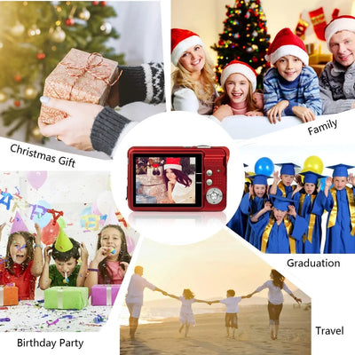 HD Mini Digital Camera18mp 2.7 Inch Point and Shoot for Kids Students Beginners-Birthday Xmas Gifts Cheap Camera Video Camera