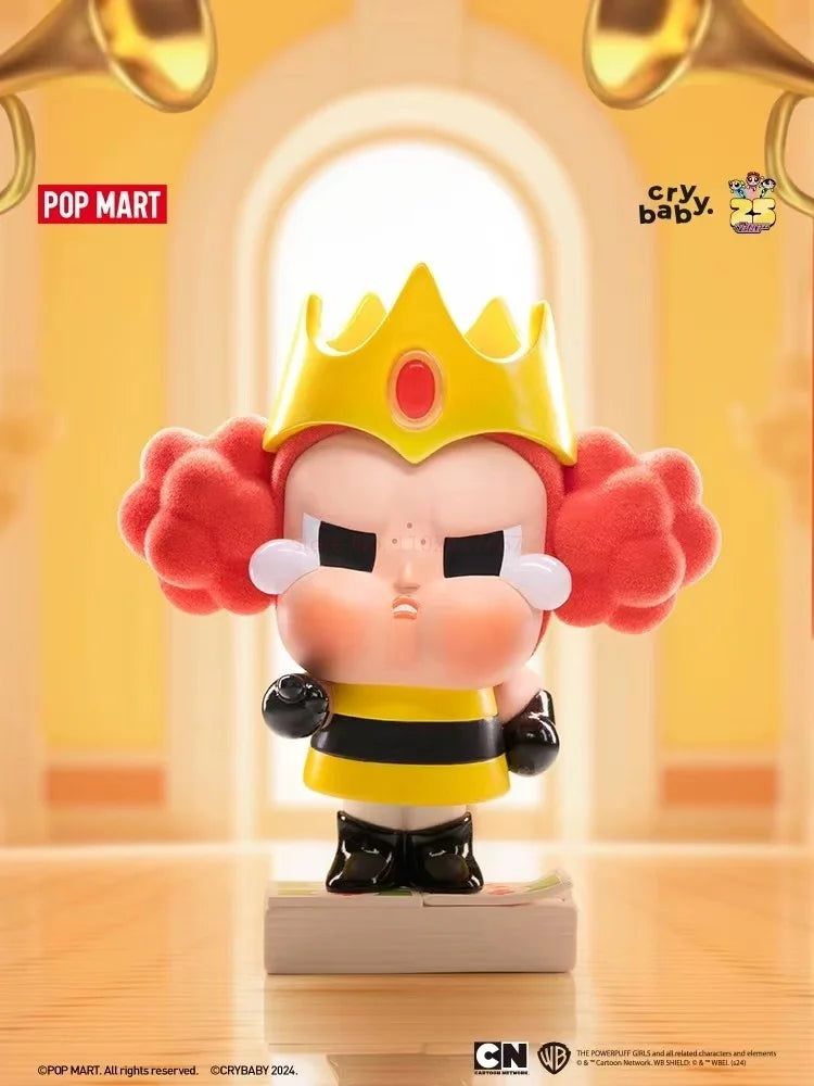 Pop Mart Crybaby X Powerpuff Girls Blind Box Blossom Bubbles Buttercup Mysterious Surprise Box Figure Pvc Model Statue Doll Toy