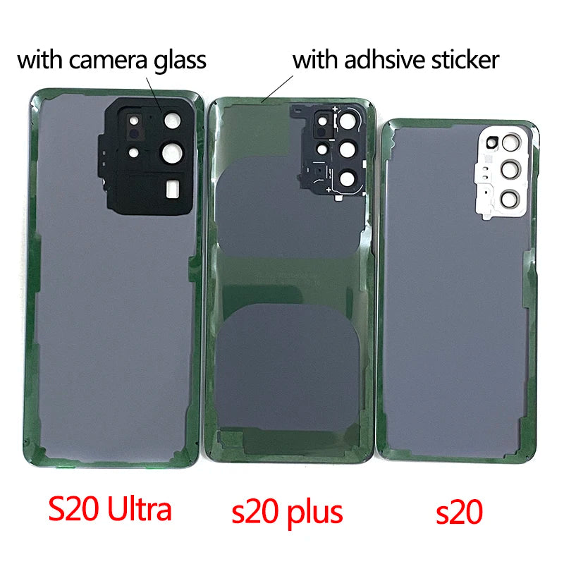 For Samsung Galaxy S20 Ultra S20U G988 S20 G980 S20 Plus S20+ G985 Housing Glass Cover Battery Back Cover Rear Cover Camera lens