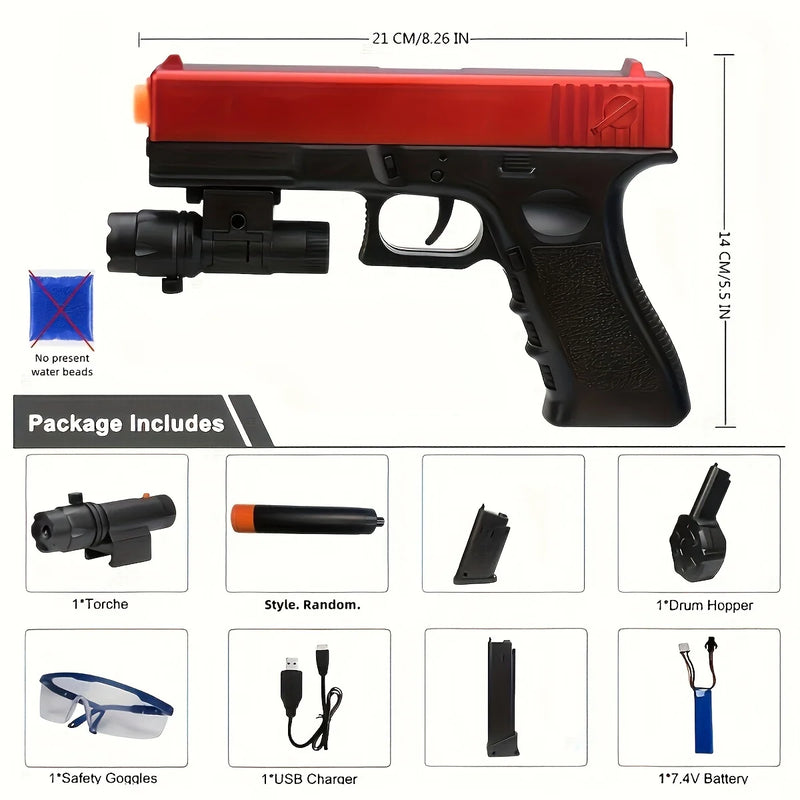 Blaster Gun,Electric Ball Blaster Pistol, High Orbeez Gun Performance Cool Toy Gun, Rechargeable Splatter Ball Toys