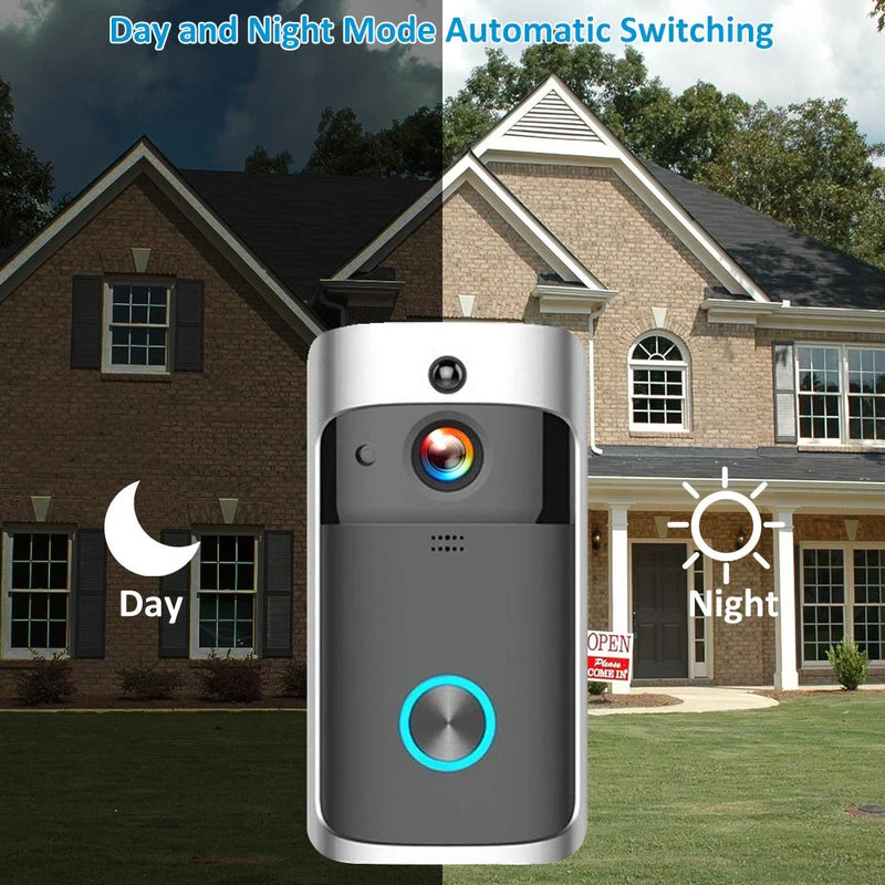 Smart Doorbell Camera Wifi Wireless Call Intercom Video-Eye for Apartments Door Bell Ring for Phone Home Security Cameras