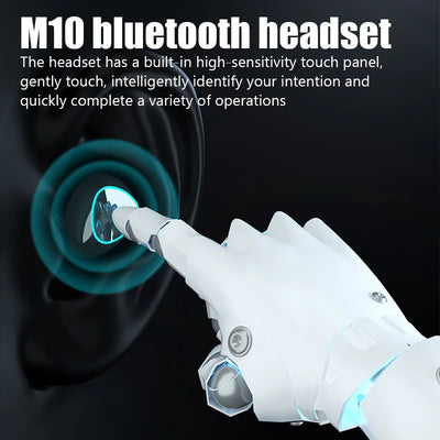 M10 TWS Wireless Headphones Bluetooth Earphones Waterproof Large LED Dispay Headset Hifi Stereo Arbuds For Iphone Android Phone