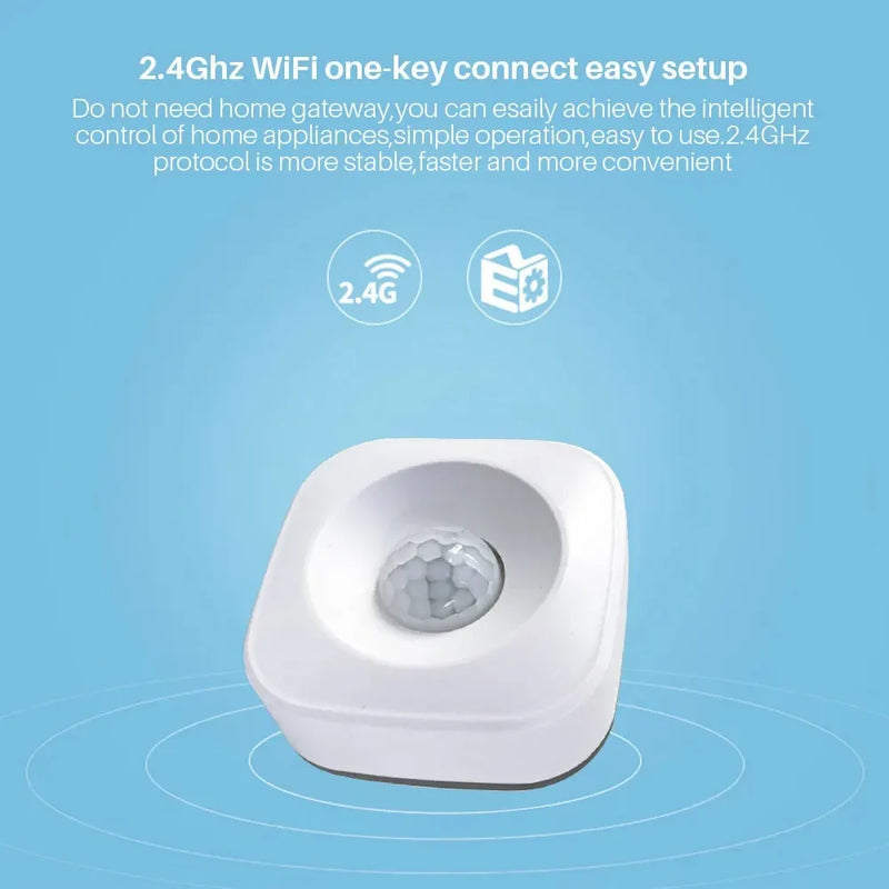 Tuya WIFI Smart PIR Motion Sensor Detector Movement Sensor Smart Life APP Wireless Home Automation System Via Alexa Google Home