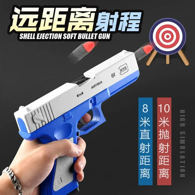 M1911 Glock G17 Soft Bullet Toy Gun Shell Ejection Foam Darts Pistol Desert Eagle Airsoft Gun With Silencer For Kid Adult Shoot