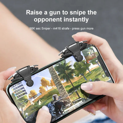 Mobile Phone Gaming Trigger For PUBG Phone Gaming Controller Gamepad Joystick Shooter Fire Button L1R1 Key Button For Mobile