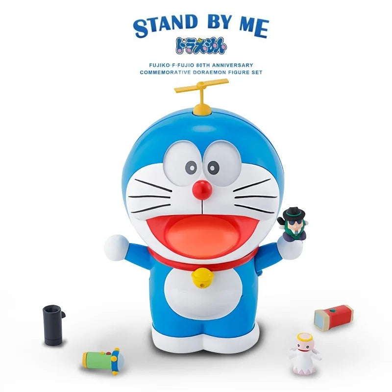 Pokonyan Doraemon Model Kit Spirits Expression Transform Action Figures Robot Toy Children Boy Birthday Collection Kawaii Gift