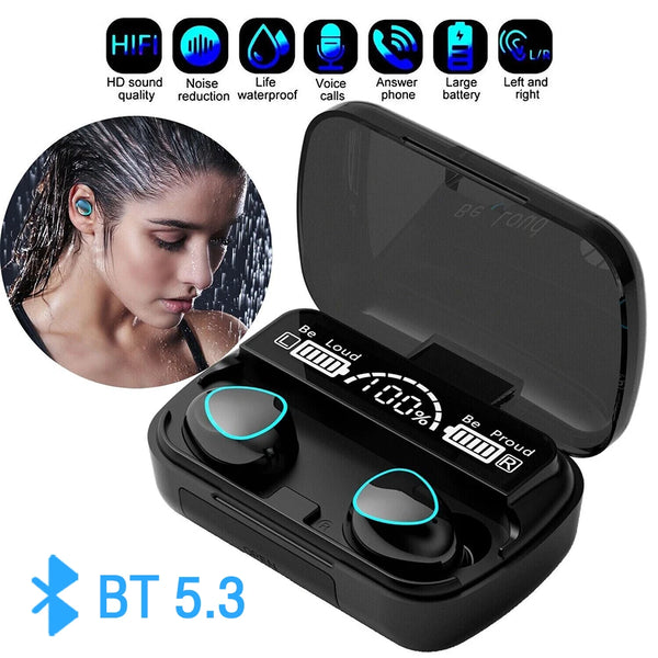 M10 TWS Bluetooth Headphones Charging Box Wireless Earphones With Microphone 9D Stereo Sports Waterproof Earbuds Headset