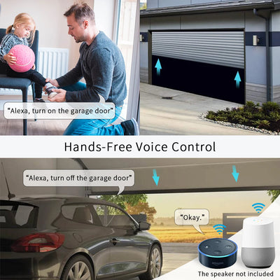 Tuya WIFI Smart Garage Door Opener Motor Forward and Reverse Receiver Module Smart Life APP Switch Relay Works on Alexa