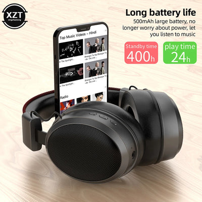 M10 Wireless Headphones Bluetooth-Compatible Headset Long Standby Battery Life Surround Sound Wireless/Wired Switch Earphones