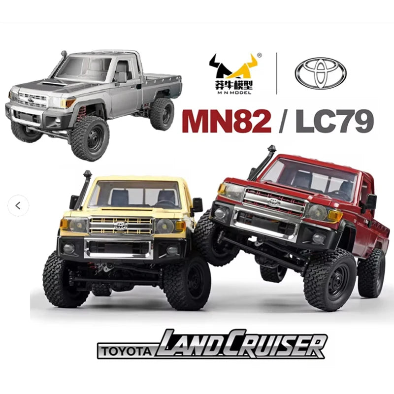 1:12 MN82 Pro Full Scale MN82 LC79 RTR Version RC Car 2.4G 4WD 280 Motor Proportional Off-Road Remote Control Car For Xmas Gifts