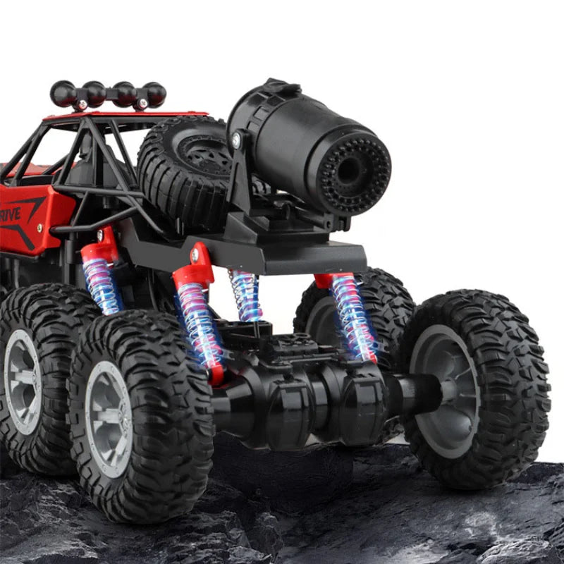 Hot 1: 18 Six Wheel Drive RC CAR Cross-country Climbing Spray Racing Car Remote Control Electric Car Fall Resistant Boy Toy Gift