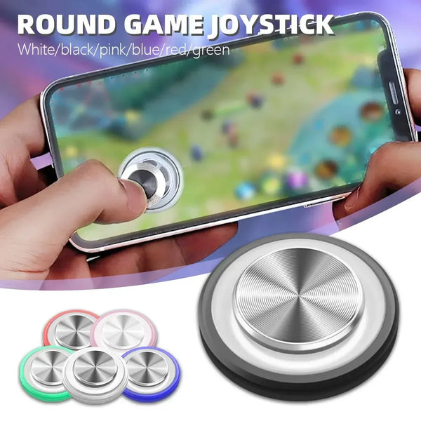 Round Game Joystick Universal Mobile Phone Rocker for Iphone Android Metal Button Controller Smartphone Suction Cup Gamepad