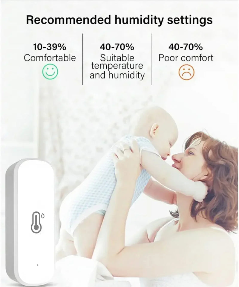 Tuya Smart WIFI Temperature Humidity Sensor  APP Remote Monitor For Smart Home Smart Life Works With Alexa Google Assistant