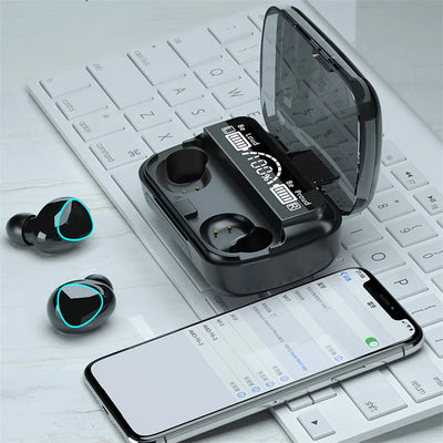 TWS Bluetooth M10 Wireless Earphone HiFi Music LED Digital Display Headphones 3500mAh Charging Box Sports Waterproof Earbuds