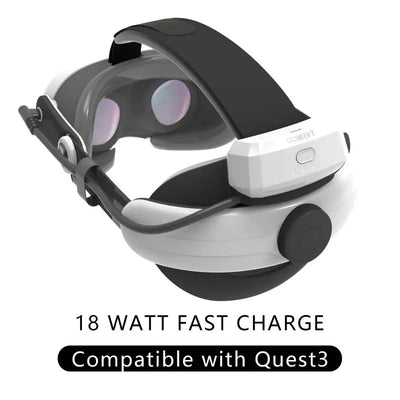 GOMRVR Q3 Adjustable 5000mAH Battery Head Strap for Meta Quest 3 Reduce Face Pressure VR Head Strap Accessories for Meta Quest3