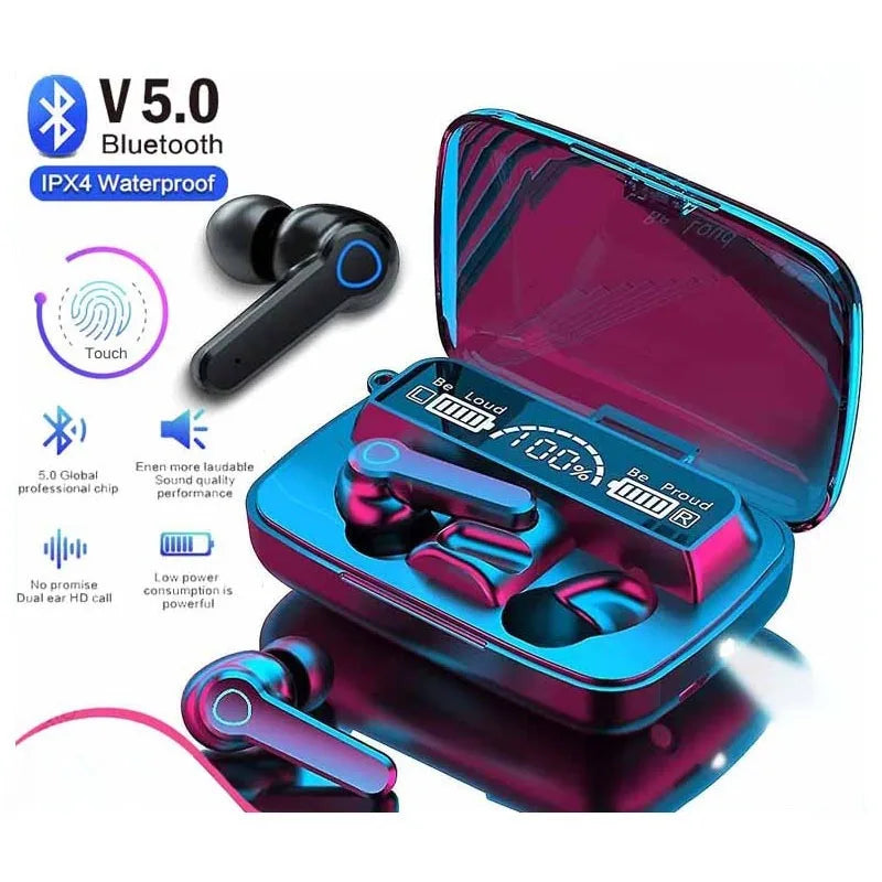 M19 Earbuds TWS Earphone M10 Intelligente Touch Control Wireless Bluetooth-compatible Headphones Waterproof LED Display With Mic