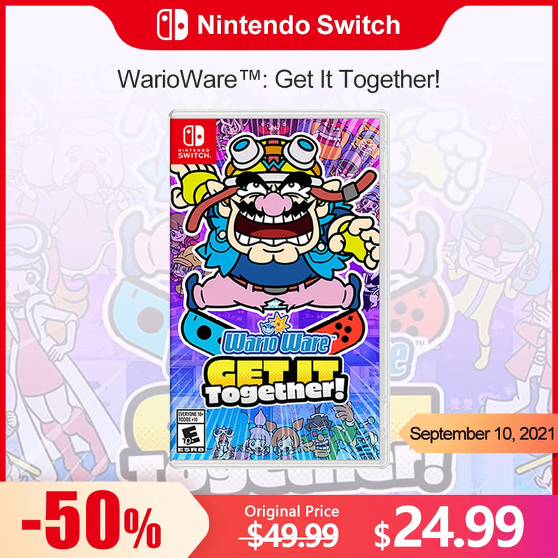 WarioWare Get It Together Nintendo Switch Game Deals 100% Official Physical Game Card Action Party Genre for Switch OLED Lite