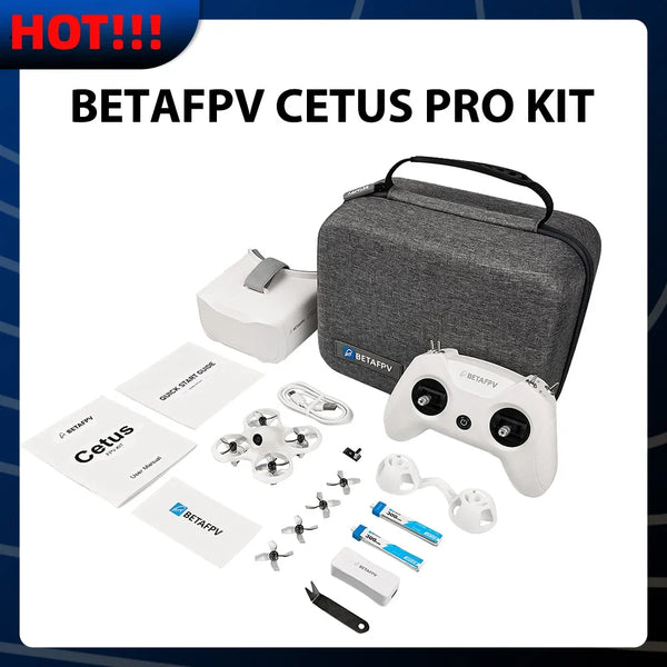 BETAFPV Cetus Pro/Cetus FPV Kit Indoor RTF/BNF Literadio2 SE Transmitter BT2.0 5.8G 14DBI VR02 Goggle VTX Brushless Racing Drone