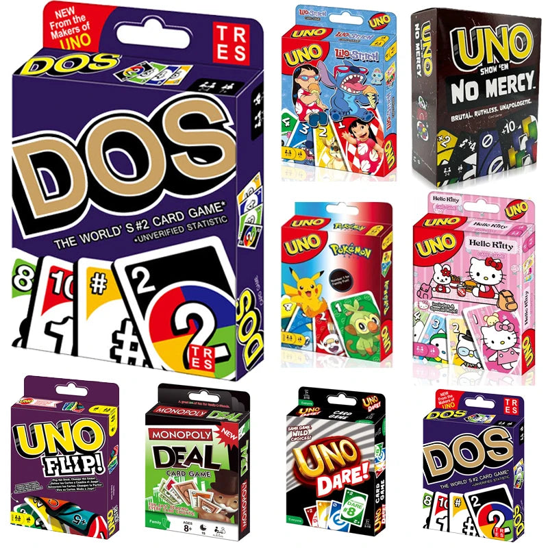 UNO : Dos - Card Game Family Party Board Game Toys Fun The World&