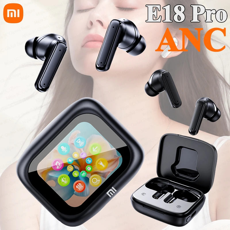 XIAOMI E18 Pro Bluetooth5.4 Headphones Noise Cancelling Gaming Headset Waterproof Sports Earphone TWS In Ear Earbuds With Mic