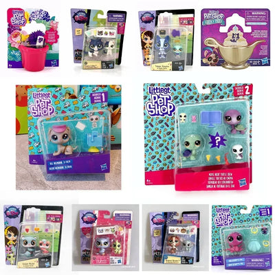 Original Hasbro Littlest Pet Shop Doll Toys Cute Animal Action Figure Big Eyed Pet Model Collection Toy Children's Birthday Gift