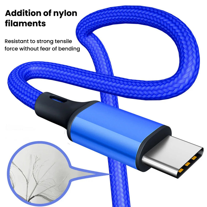 0.25m Short USB C Cable 3A Fast Charging Type C Cable Portable Data Cord For Samsung Xiaomi Huawei Mobile Phone Power Bank Wire