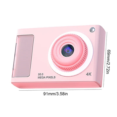 Y29 HD 1080P Digital Camera Dual Lens Digital Point and Shoot Camera 4X Zoom Portable Kids Camera Support 32GB Card for Students