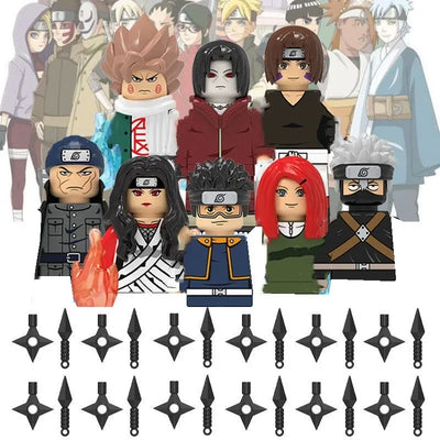 75 Style Narutos Building Blocks Uzumaki Boruto Mitsuki Gaara Namikaze Minato Tobirama Action Figure Accessories For Kids