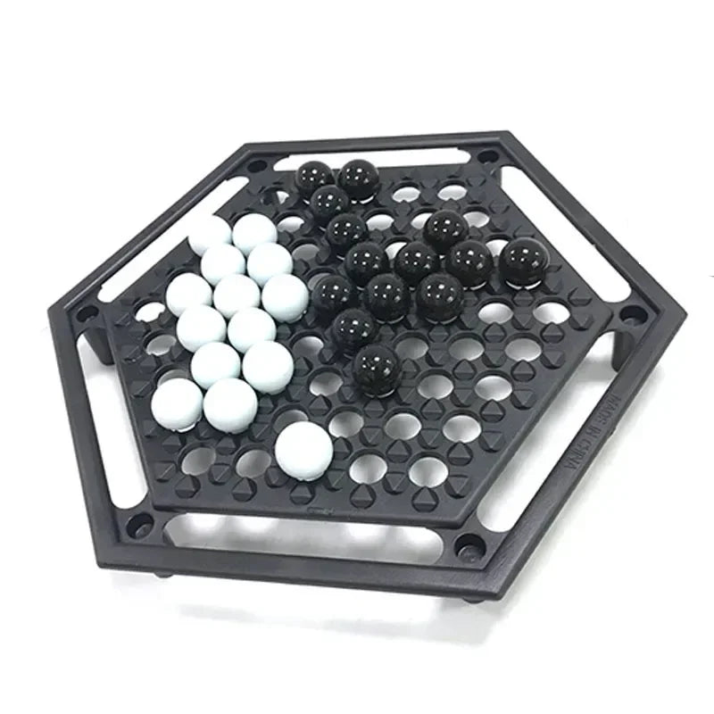 Table Games Hexagon Reversi Family Board Game Intellectual Development Desktop Party Home Marble Strategy Game For Children Kids