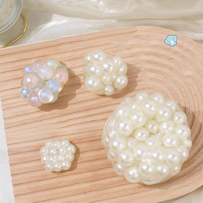 Stress Relief Squeeze Pearl Balls Stress Ball Fidget Toy Glazed Beads Vent Ball Pearl Balls Party Kids Fidgeting Girl Baby Toy