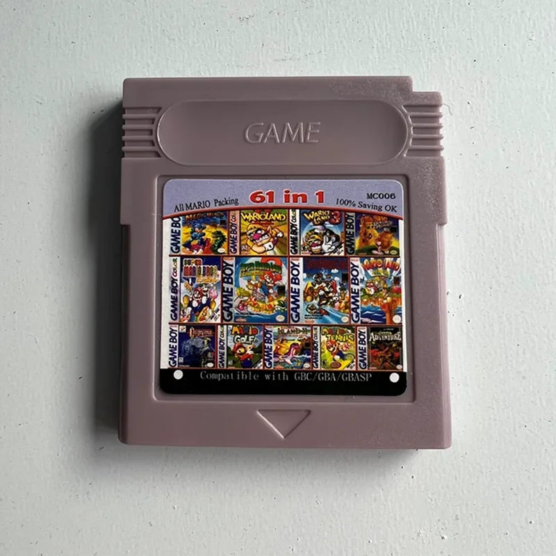 Pokemon Series 61 108 Games In 1 Video Game Cartridge Card English Version for GBC/GBA/SP/GBM