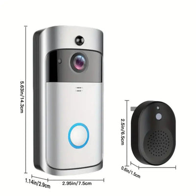 Wireless WiFi Video Doorbell Camera PIR Human Detection Cloud Storage Outdoor Door Bell Intercom Smart Home Security Protection