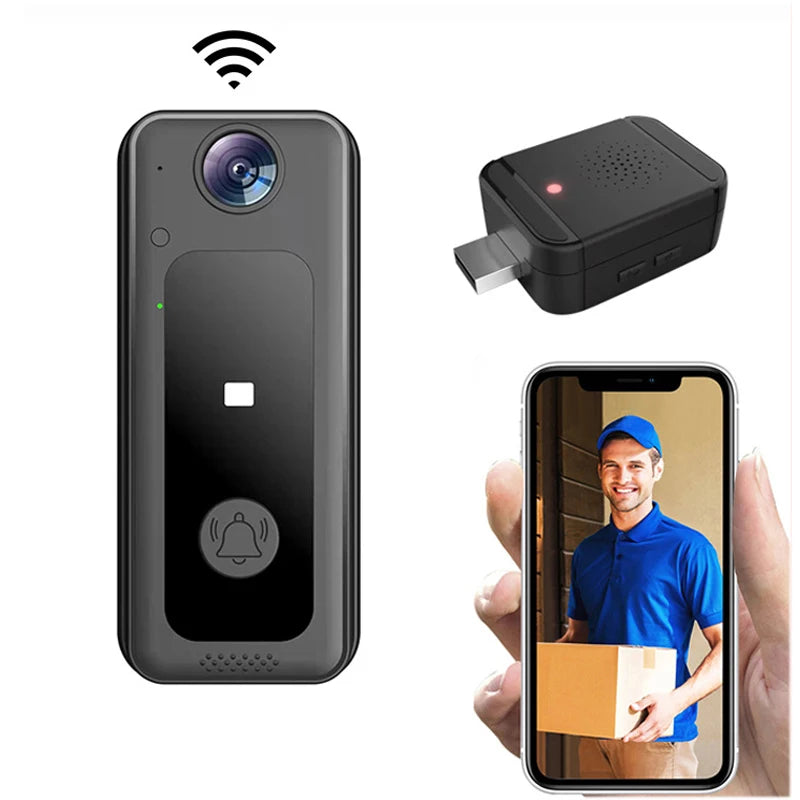 Smart Wireless Doorbell APP Remote Control Smart Home Security System Cameras Call Intercom HD Video Outdoor Ring Door Bell