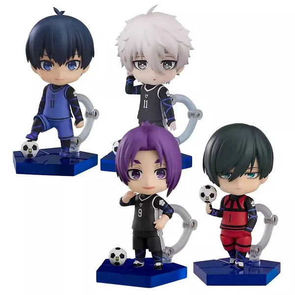 Anime BLUE LOCK Figures GK Cute 2327# Rin Itoshi Mikage Reo Isagi Yoichi Action Figures Q Version Movable Model PVC Toys Gifts