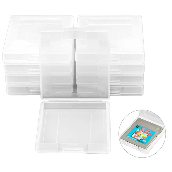 10pcs Clear Plastic Game Card Cartridge Storage Display Case Box Protector Holder Dust Cover Shell for Nintendo GameBoy GBC GBP