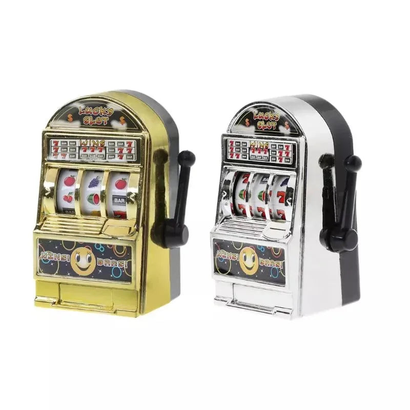 Mini Casino Lucky Jackpot Fruit Slot Machine Money Box Toys For Children Adult Funny Anti Press Game Birthday Gift Party Items