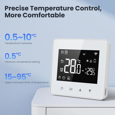 AVATTO Tuya WiFi/ZigBee Smart Thermostat Low Power Battery Water Gas Boiler Temperature Controller For Alexa Google Home Alice