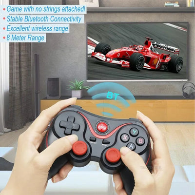 Terios T3 X3 Wireless Joystick Gamepad PC Game Controller Support Bluetooth BT3.0 Joystick For Mobile Phone Tablet TV Box Holder