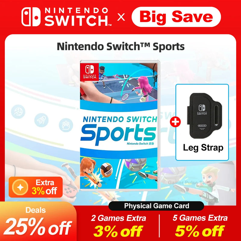 Nintendo Switch Sports Nintendo Switch Game Deals 100% Official Original Physical Game Card Party Genre for Switch OLED Console