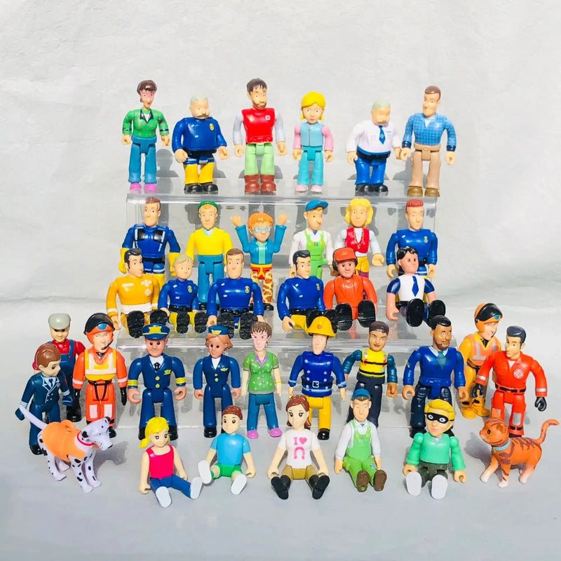 Part1 Original 1pcs joint movable Fireman sam Action PVC Toys for kids