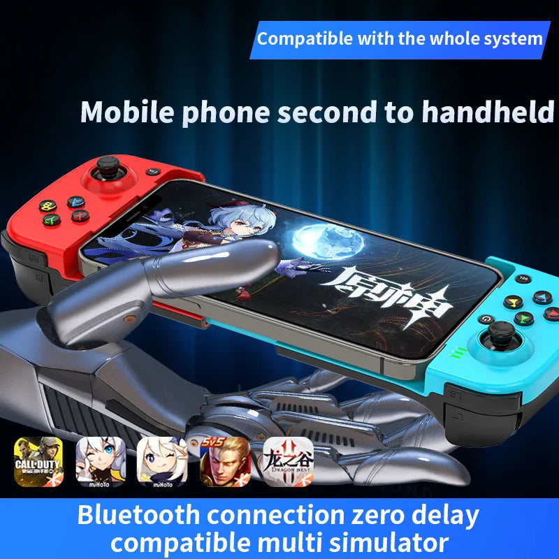 Game Controller Cellphone Joystick D3 Gamepad Support for PC Mobile Phone Android/iOS Handheld Nintendo Switch with Expandable