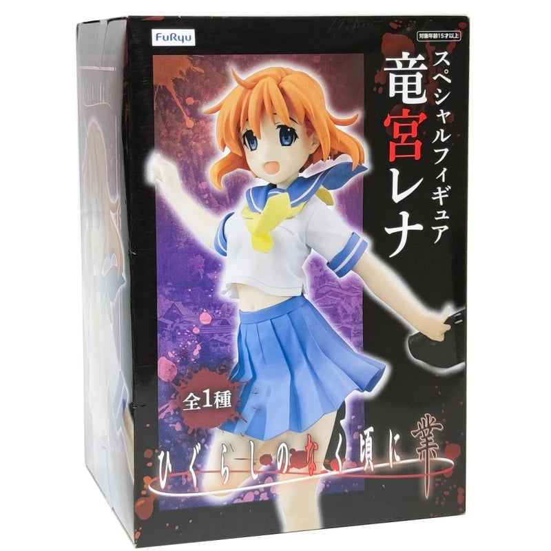 Original Furyu Higurashi When They Cry Figure Ryugu Reina Furude Rika Rena Model Dolls Collectible Figurines Toys Action Figure