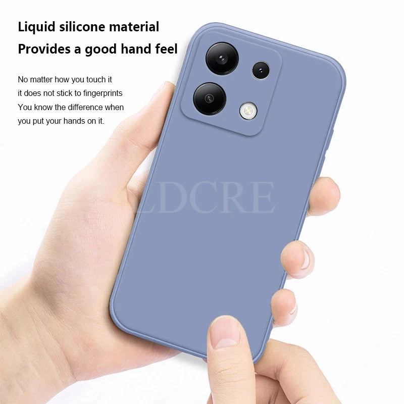 For Xiaomi Redmi Note 13 Case Liquid Silicone Cover Redmi Note 13 Pro Plus Case TPU Protective Phone Case Redmi Note 13 Cover